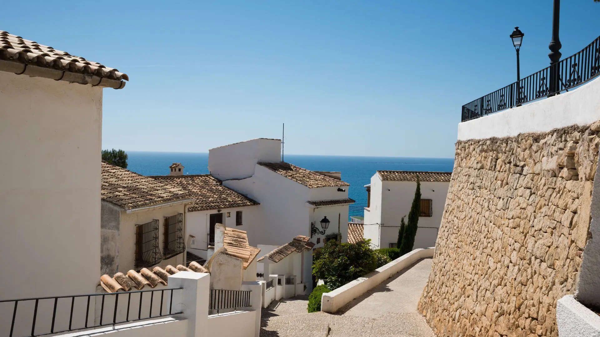 Altea old town and sea views