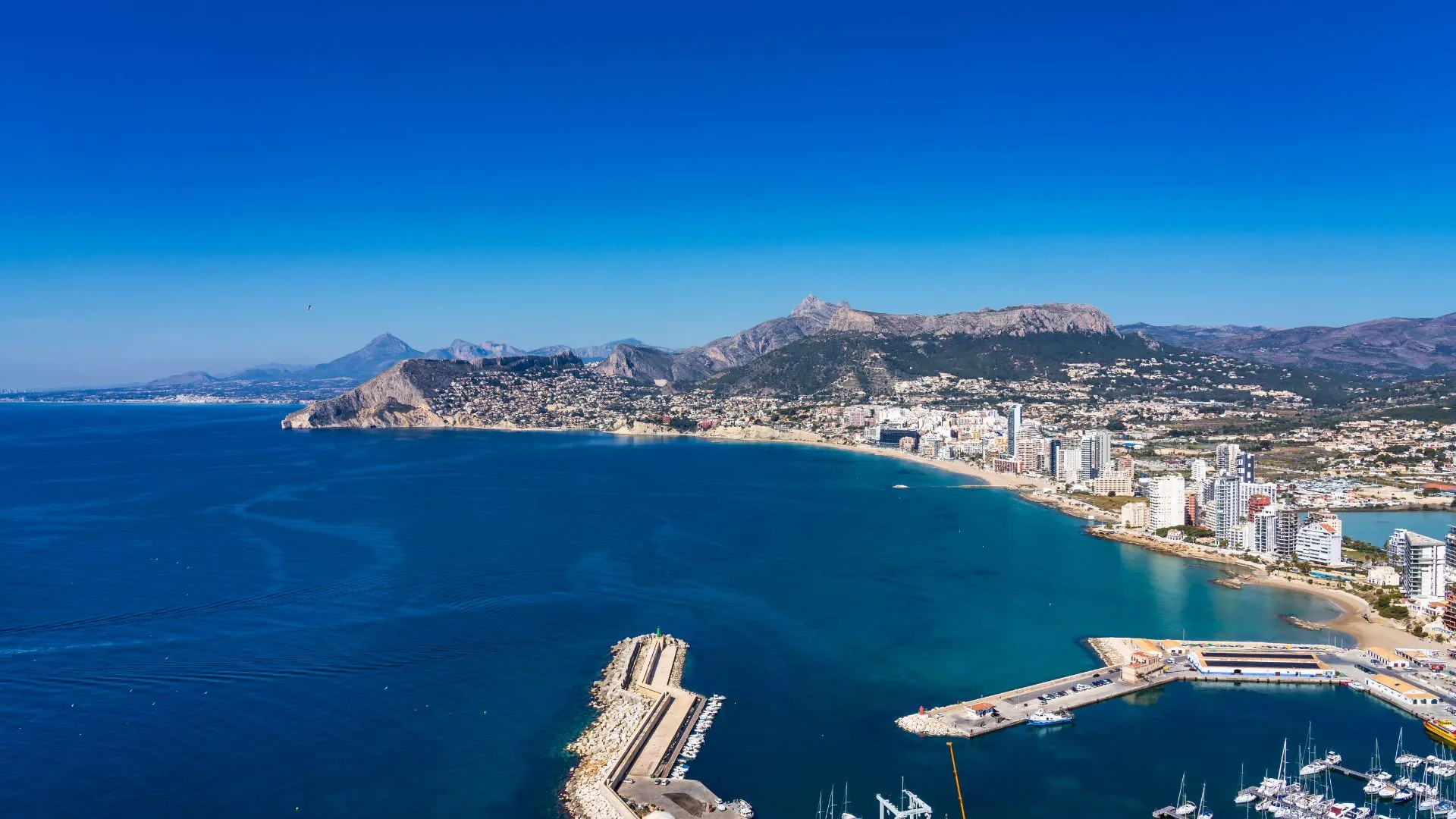 Calpe coastline and Peñón de Ifach