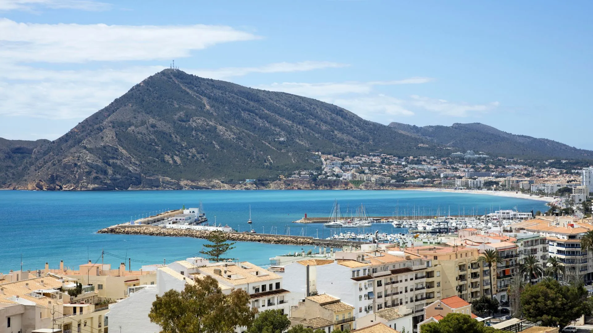 Dénia coastline and Montgó