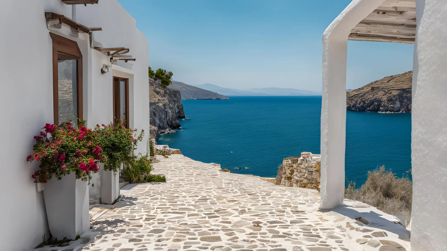White Mediterranean architecture on the Costa Blanca