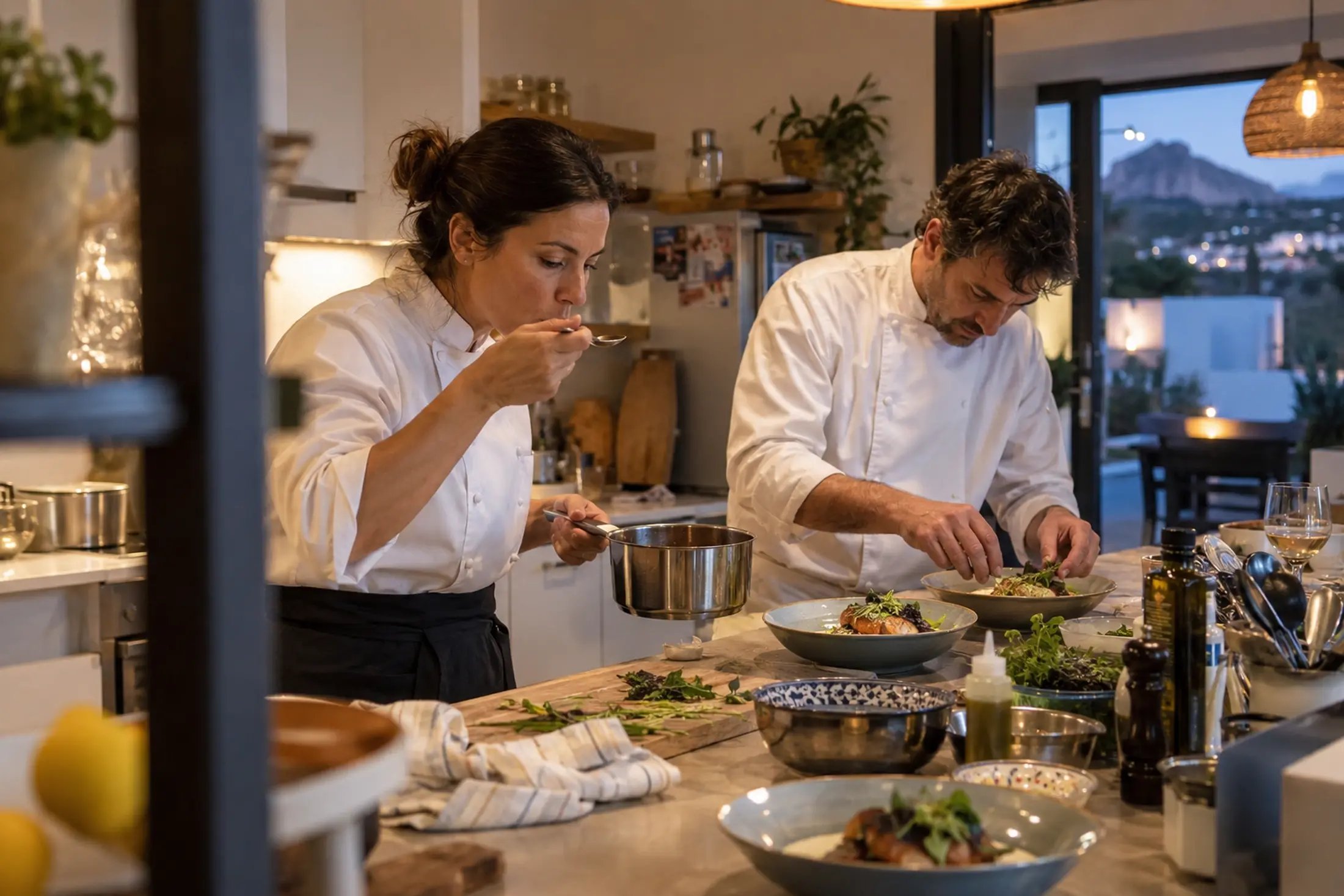 Two chefs. One seamless service.